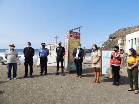 La playa de Los Molinos estrena un innovador sistema de seguridad y emergencias