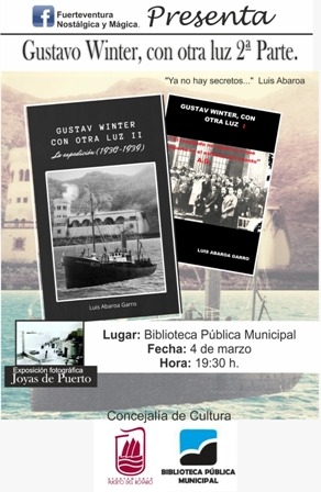 La Biblioteca de Puerto del Rosario acoge la presentación de la 2ª parte del libro ‘Gustav Winter, con otra luz’, del autor Luis Abaroa